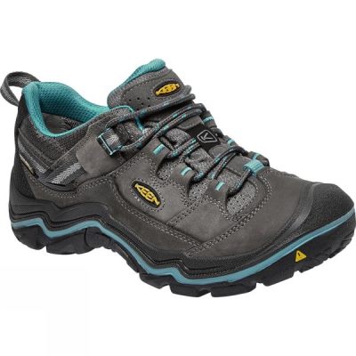 Botas de Montaña Keen Durand Low WP Mujer Gris / Verde - Chile PDK807491